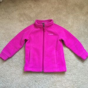 Columbia Pink Fleece Zip Jacket